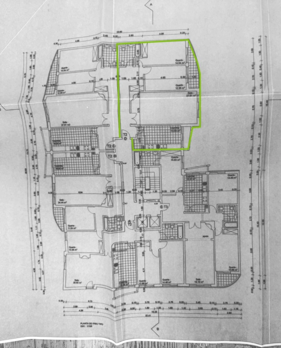 Apartamento T2 para Venda em Algueirão-Mem Martins Planta 1