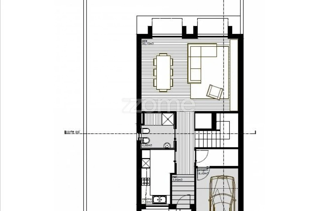 Moradia T3 para Venda em Lanhas Planta 2