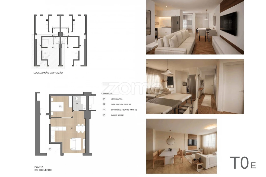Apartamento T1 para Venda em São Paio de Oleiros Foto 1