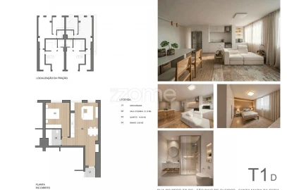 Apartamento T1 para Venda em São Paio de Oleiros