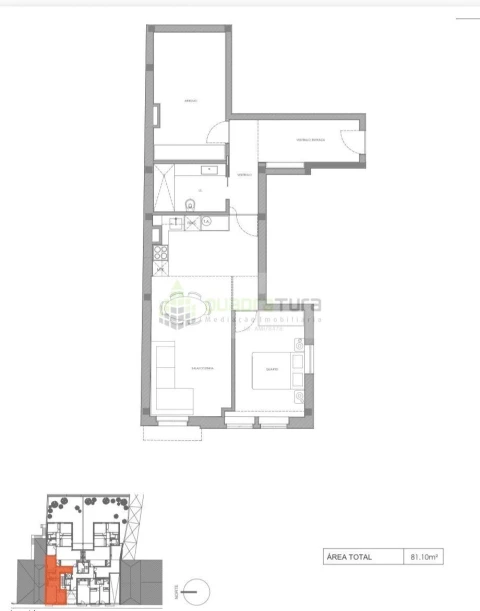Apartamento T2 para Venda em Bonfim
