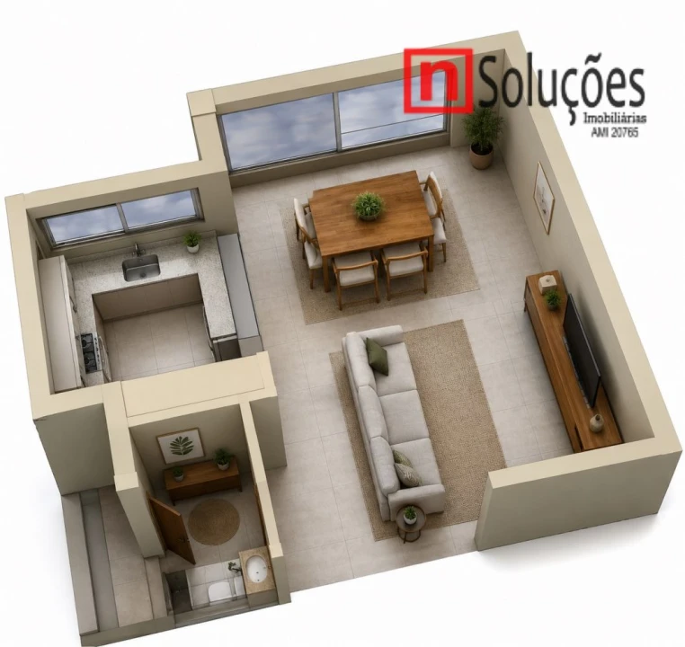 Apartamento T2 para Venda em Casal de Cambra Foto 7