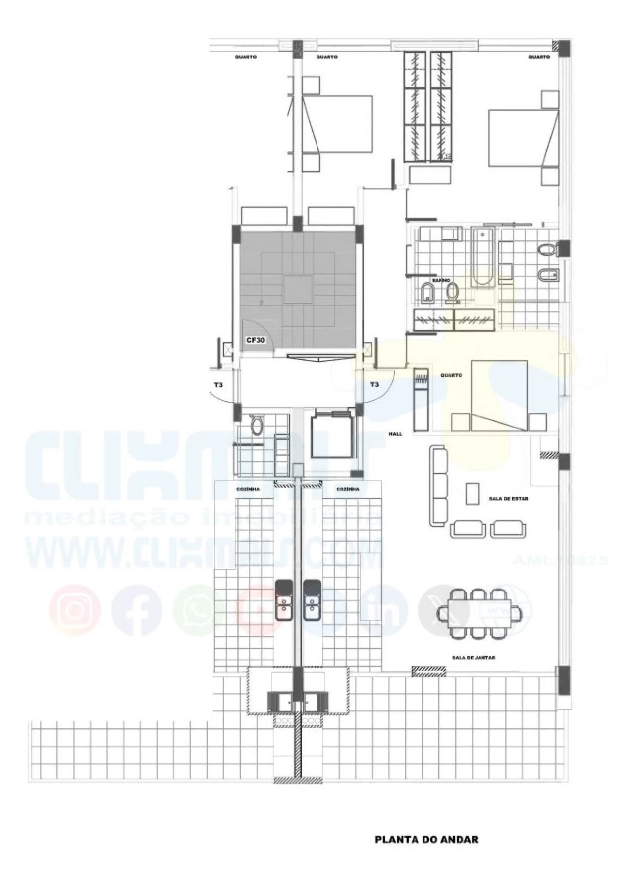 Apartamento T3 para Arrendamento em Nogueira, Fraião e Lamaçães Foto 48