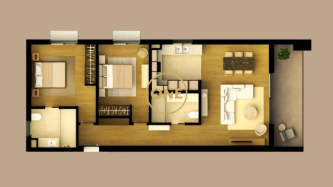 Apartamento T2 para Venda em Santo Antonio