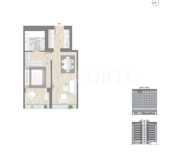 Apartamento T1 para Venda em Estrela Planta 1