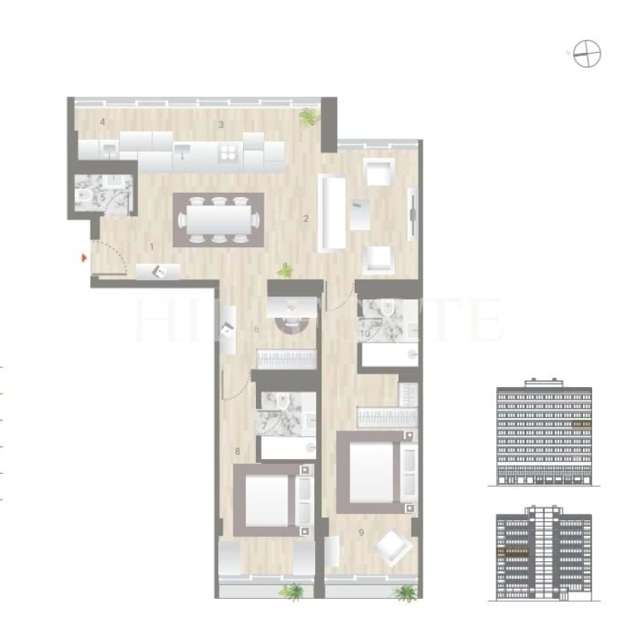 Apartamento T2 para Venda em Estrela Planta 2