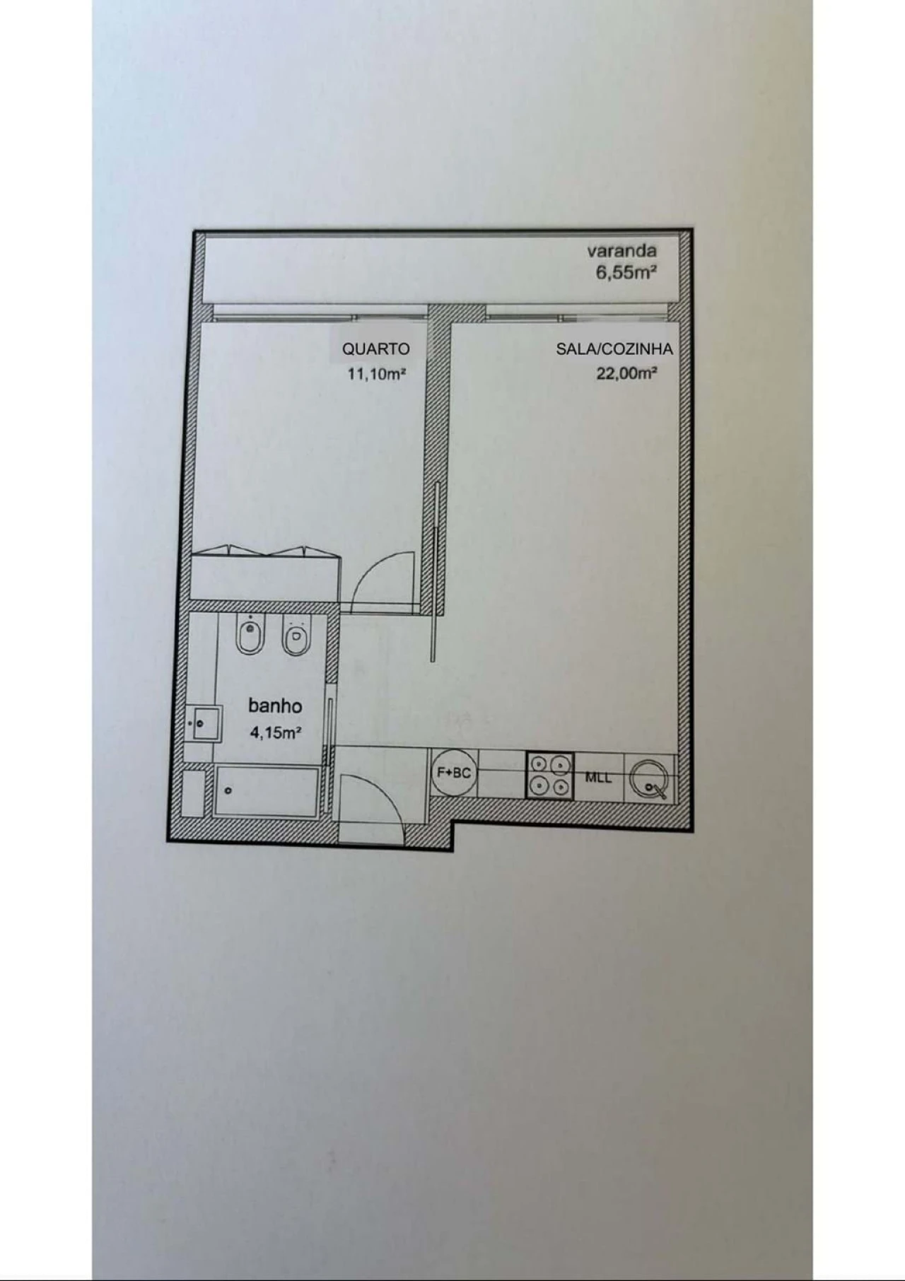Apartamento T1 para Venda em Pedrouços Foto 30