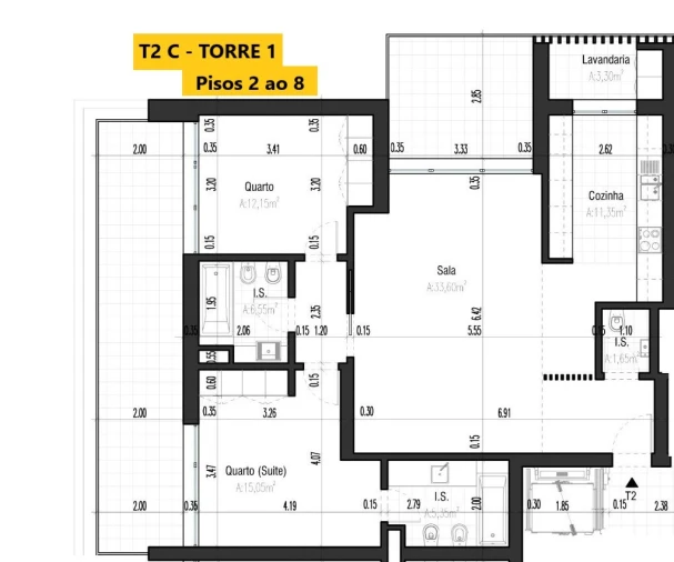 Apartamento T2 para Venda em Pontinha e Famões Planta 1