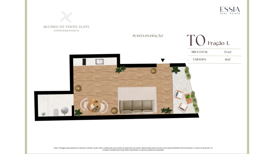Apartamento T0 para Venda em Matosinhos e Leça da Palmeira Planta 1