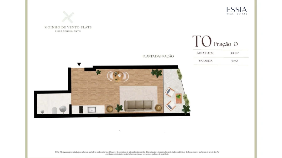 Apartamento T0 para Venda em Matosinhos e Leça da Palmeira Planta 1