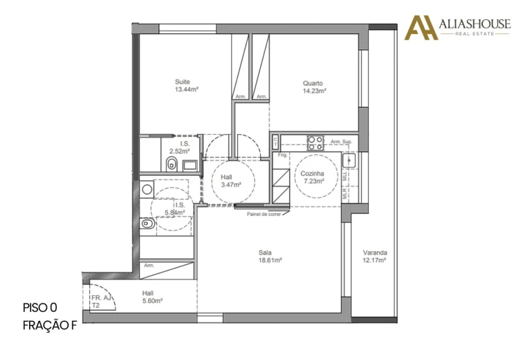 Apartamento T2 para Venda em Leiria, Pousos, Barreira e Cortes Planta 1