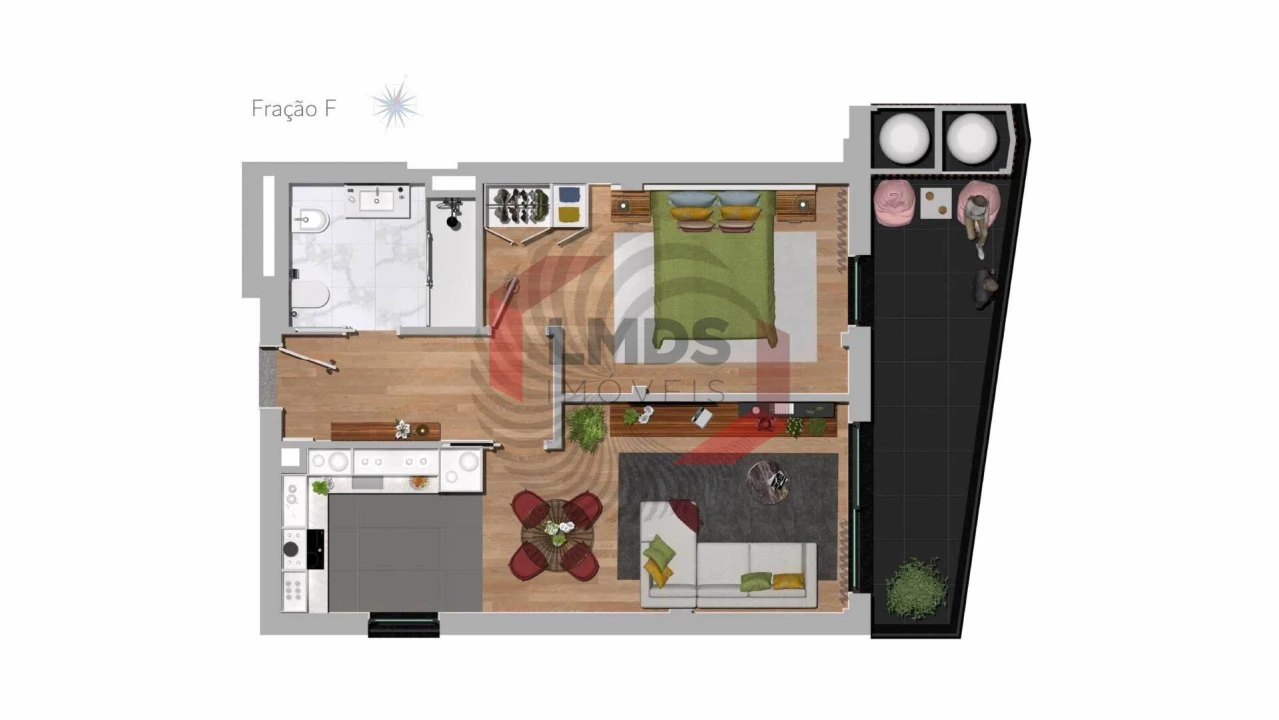 Apartamento T1 para Venda em Ramalde Foto 14