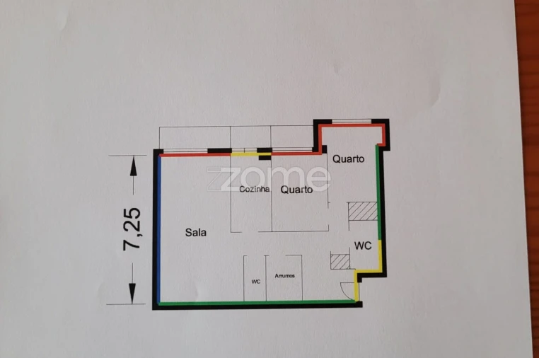 Apartamento T2 para Arrendamento em Ramalde Planta 1