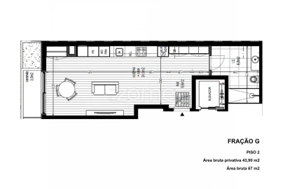 Apartamento T1 para Venda em Pedrouços