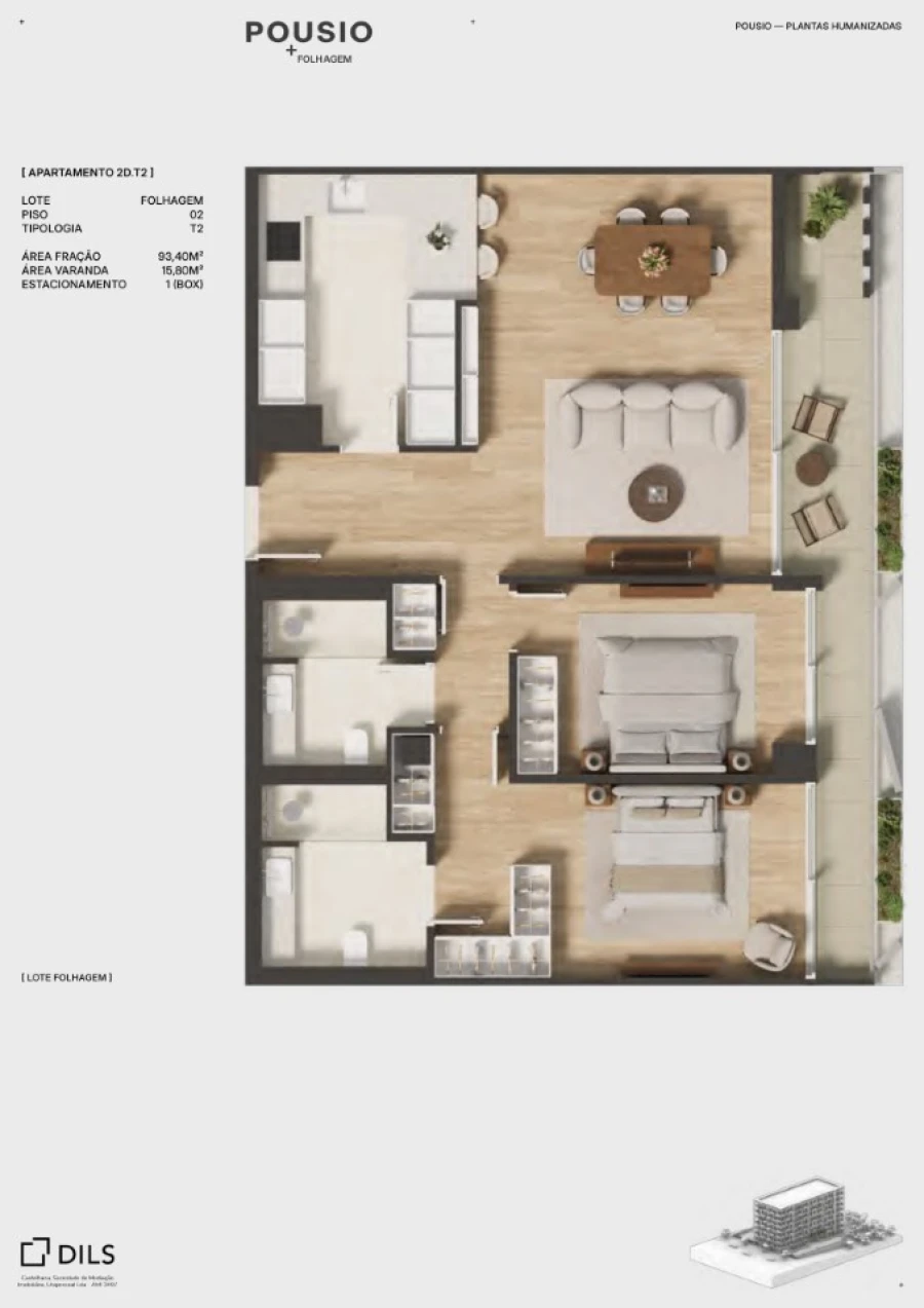 Apartamento T2 para Venda em Ramalde Planta 1