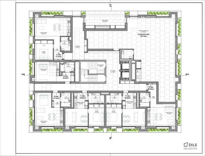 Apartamento para Venda em Carcavelos e Parede Planta 1