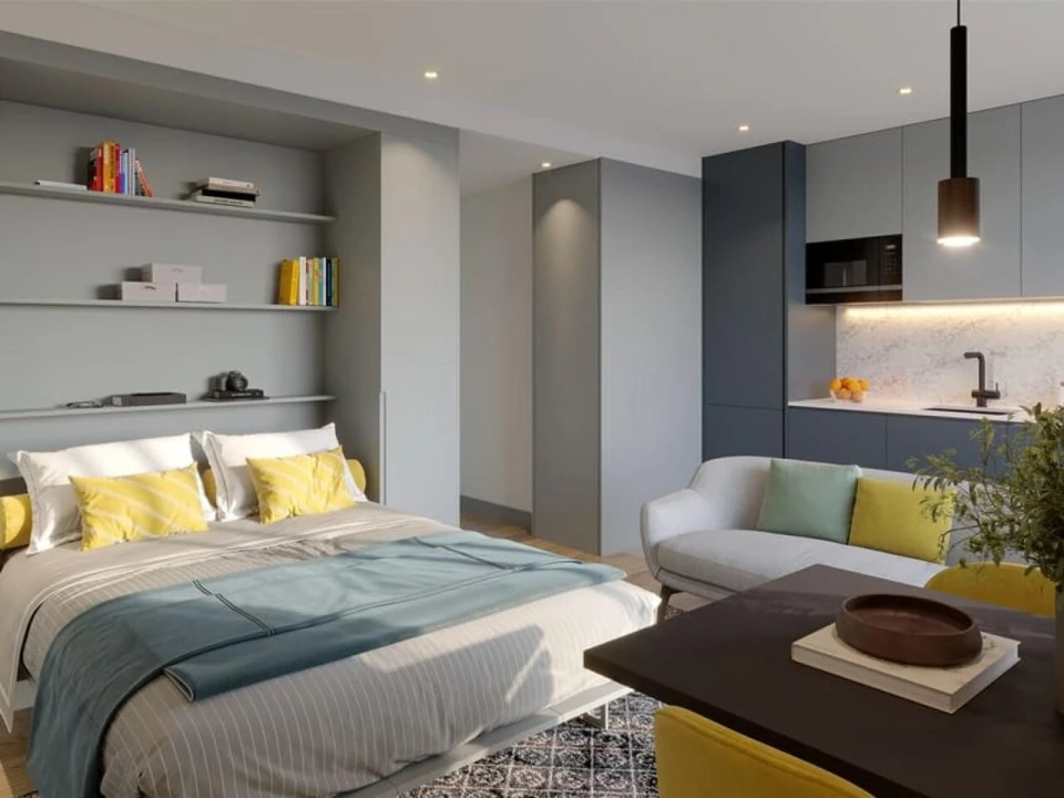 Apartamento T1 para Venda em Carcavelos e Parede Foto 9
