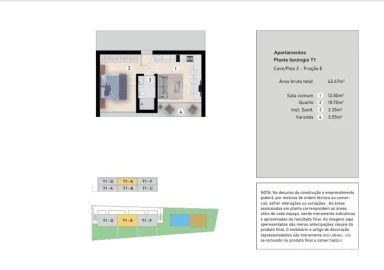 Apartamento T1 para Venda em Caniço