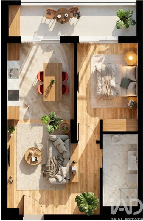 Apartamento T1 para Venda em São Felix da Marinha