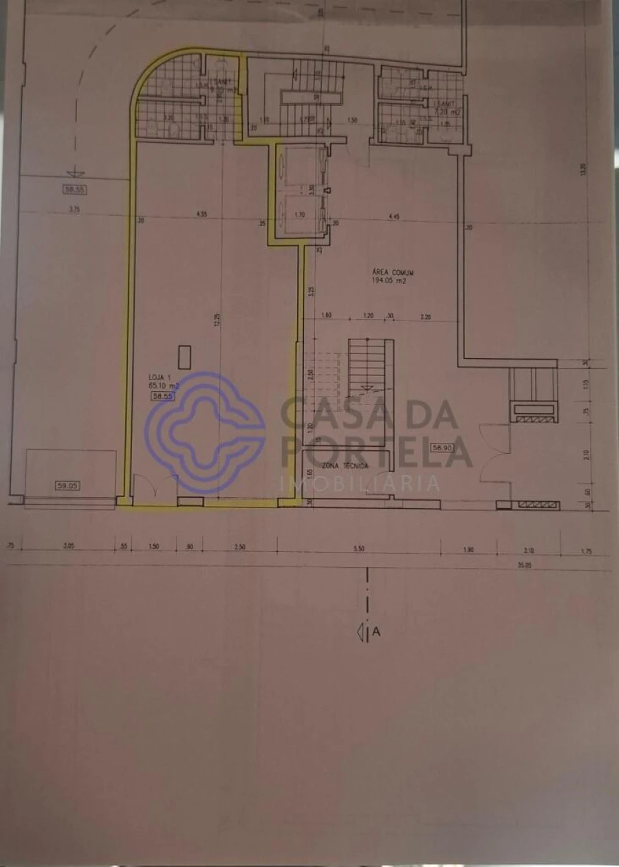 Loja para Trespasse em Odivelas Planta 2