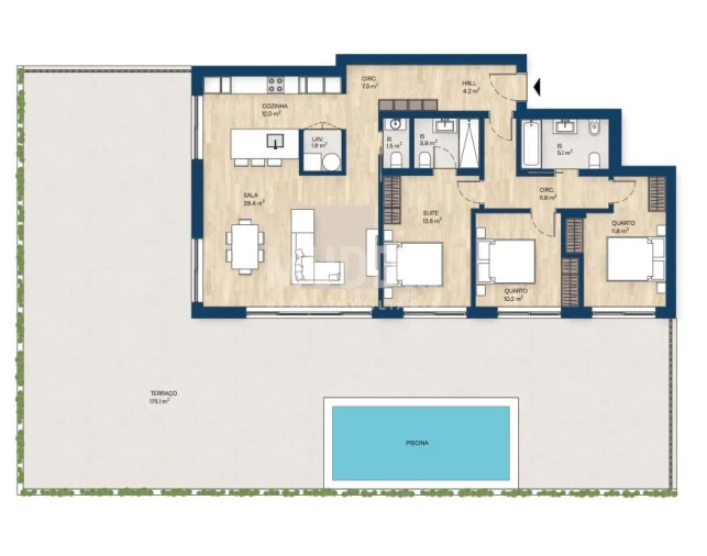 Apartamento T3 para Venda em Santa Marinha e São Pedro da Afurada Foto 26