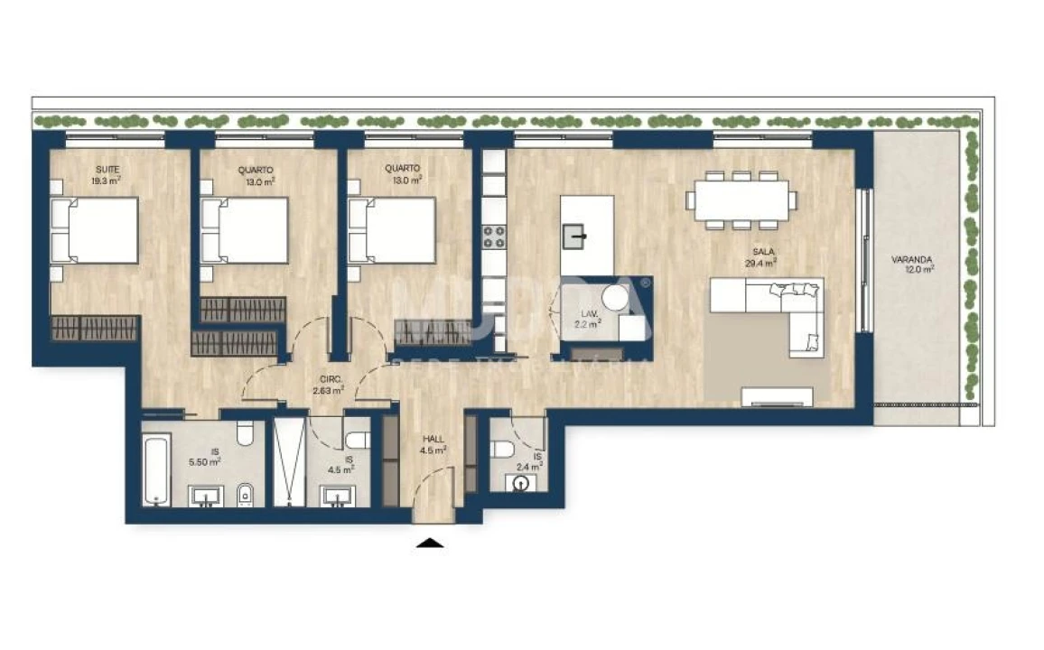 Apartamento T3 para Venda em Santa Marinha e São Pedro da Afurada Foto 2