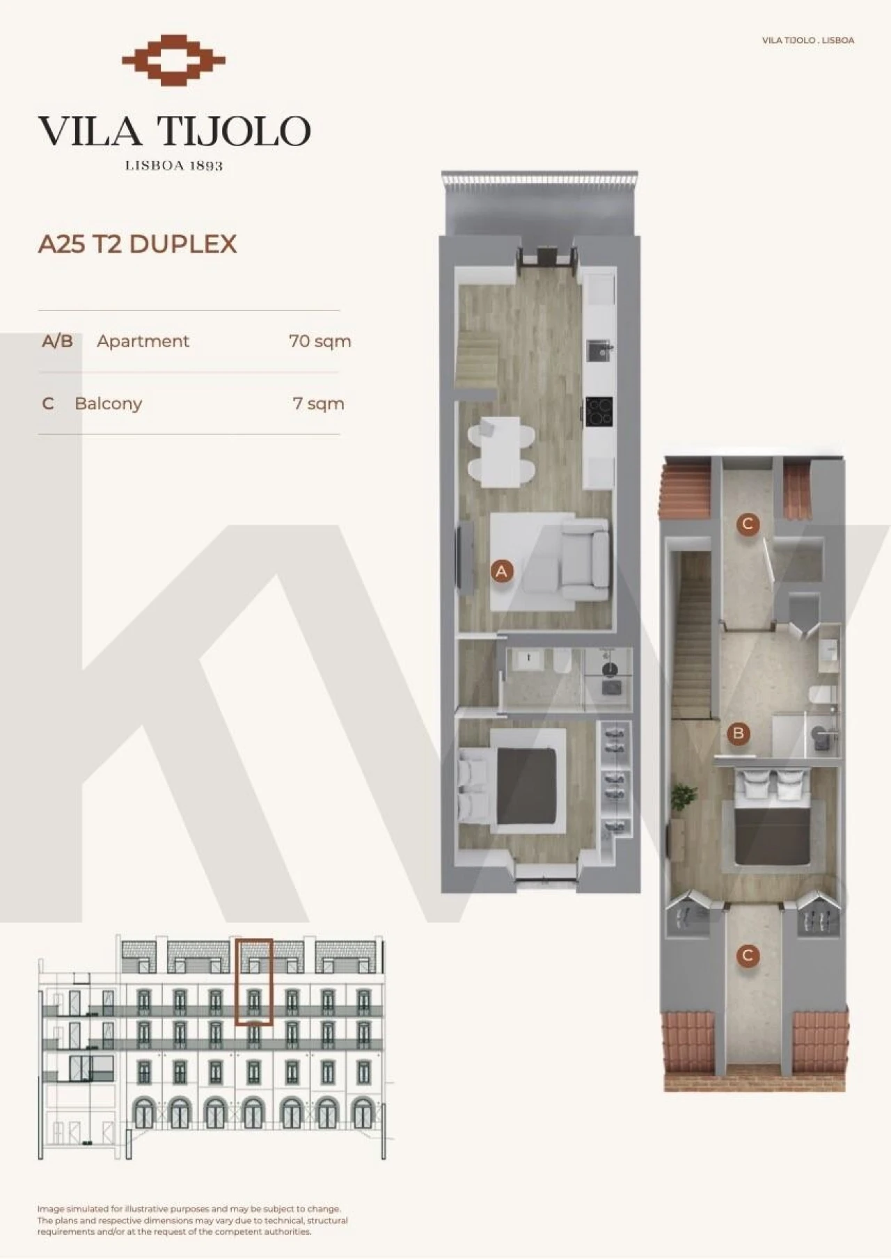 Apartamento T2 para Venda em Estrela Foto 14