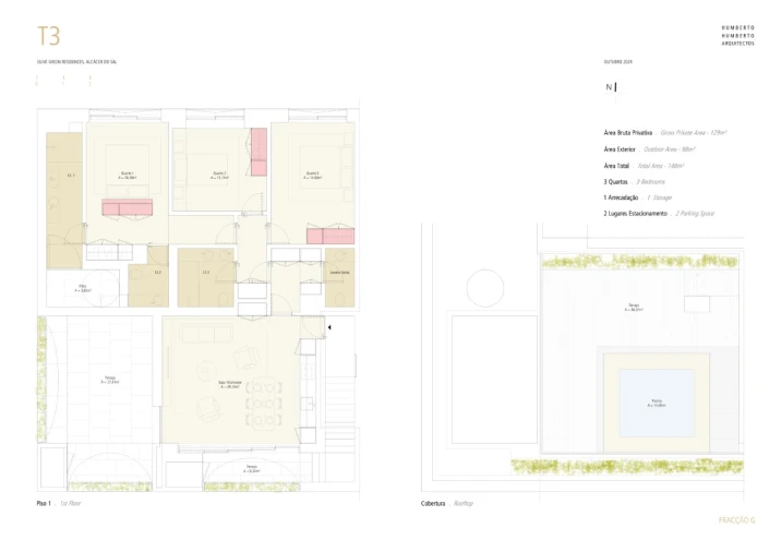 Apartamento T3 para Venda em Santa Maria do Castelo e Santiago e Santa Susana Planta 1