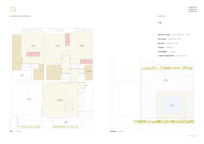 Apartamento T3 para Venda em Santa Maria do Castelo e Santiago e Santa Susana Planta 1