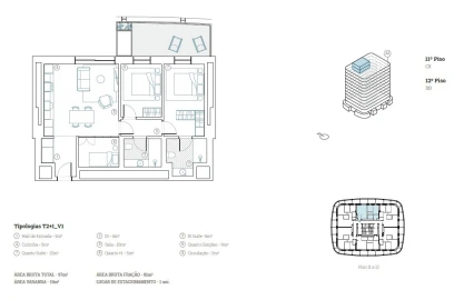 Apartamento T2 para Venda em Paranhos