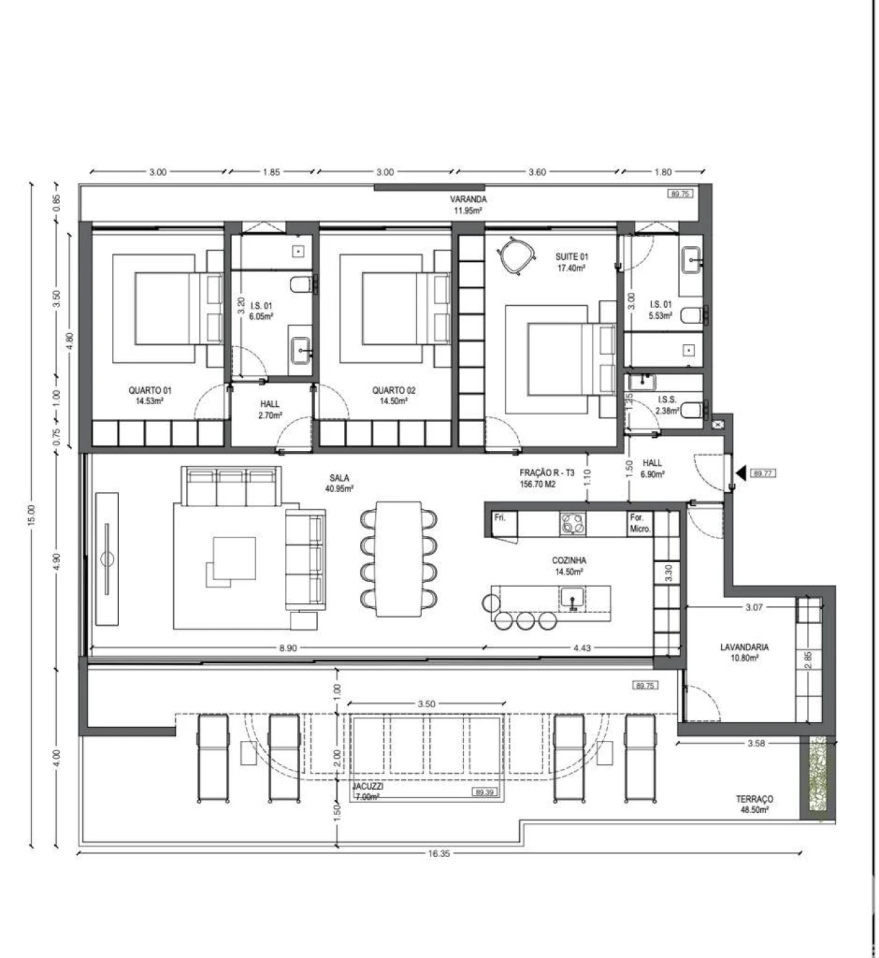 Apartamento T3 para Venda em Imaculado Coração de Maria Foto 5