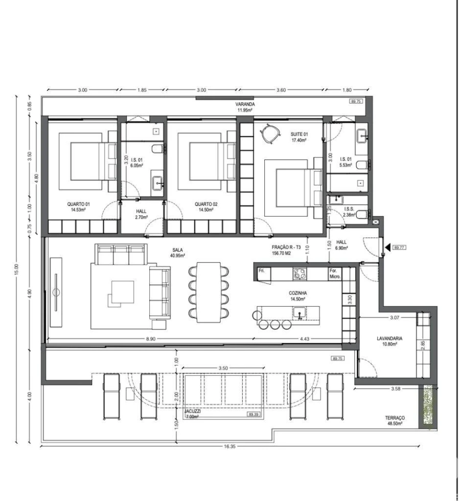 Apartamento T3 para Venda em Imaculado Coração de Maria Foto 5