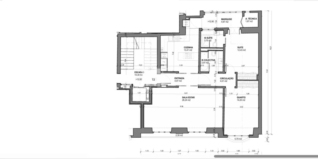 Apartamento T2 para Venda em Santo António Foto 30