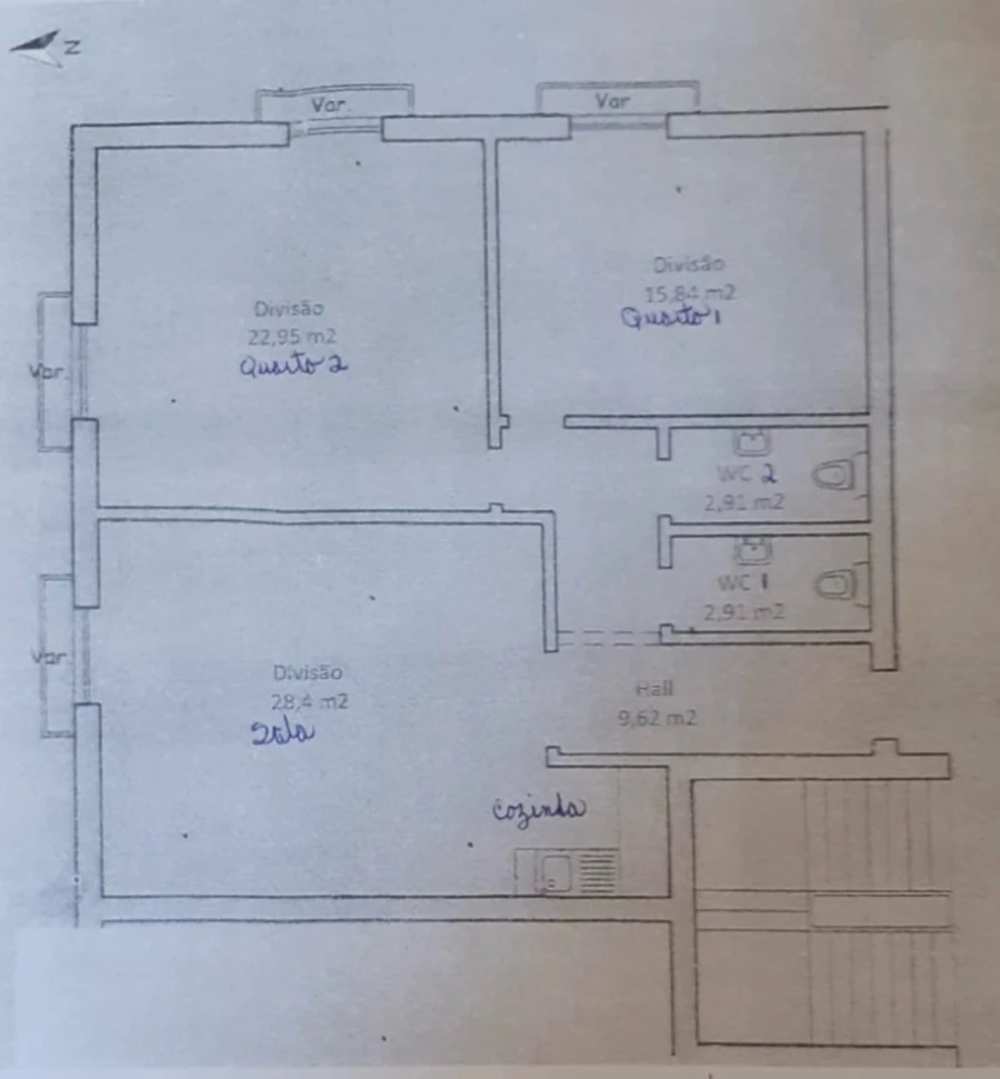 Apartamento T2 para Venda em Castro Marim Planta 1