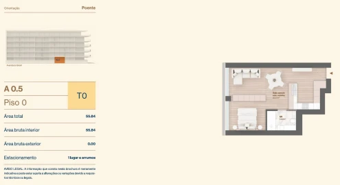 Apartamento T1 para Venda em Vila do Conde