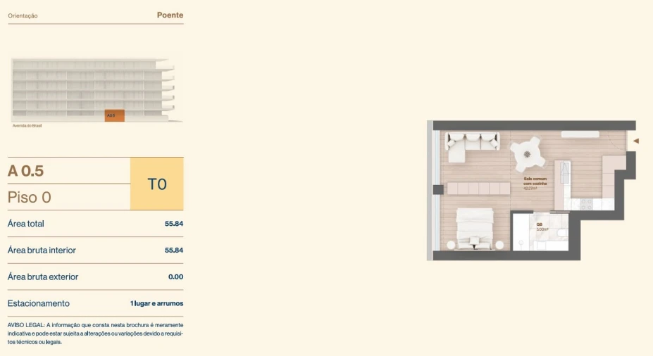 Apartamento T1 para Venda em Vila do Conde Foto 29