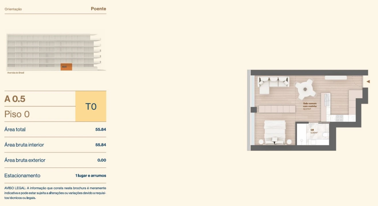 Apartamento T1 para Venda em Vila do Conde Foto 29
