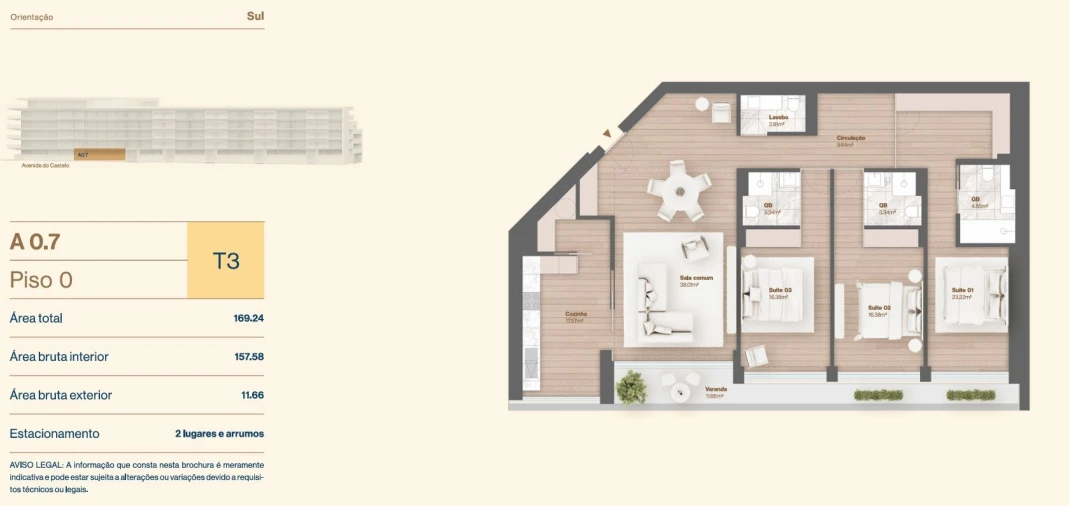 Apartamento T3 para Venda em Vila do Conde Foto 29