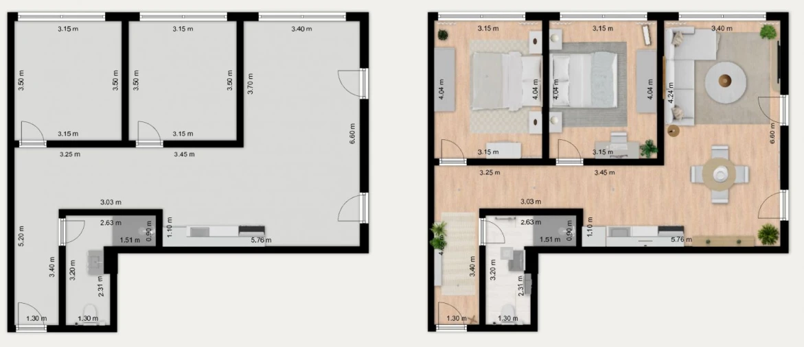 Apartamento T2 para Venda em Buarcos Planta 1