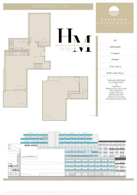 Apartamento T1 para Venda em Sesimbra (Santiago)