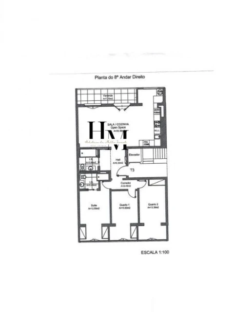 Apartamento T3 para Venda em Benfica