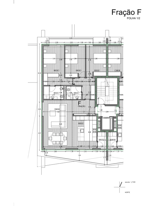Apartamento T3 para Venda em Gamil e Midões
