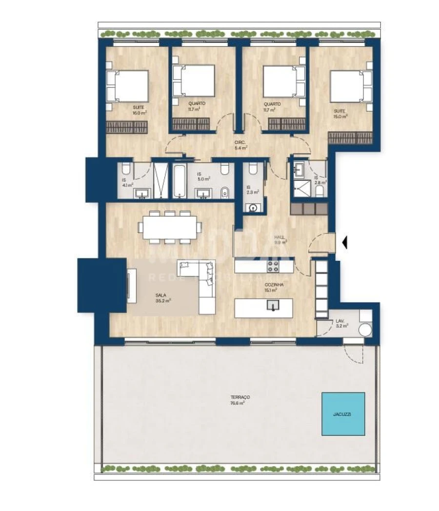 Apartamento T4 para Venda em Santa Marinha e São Pedro da Afurada Foto 26
