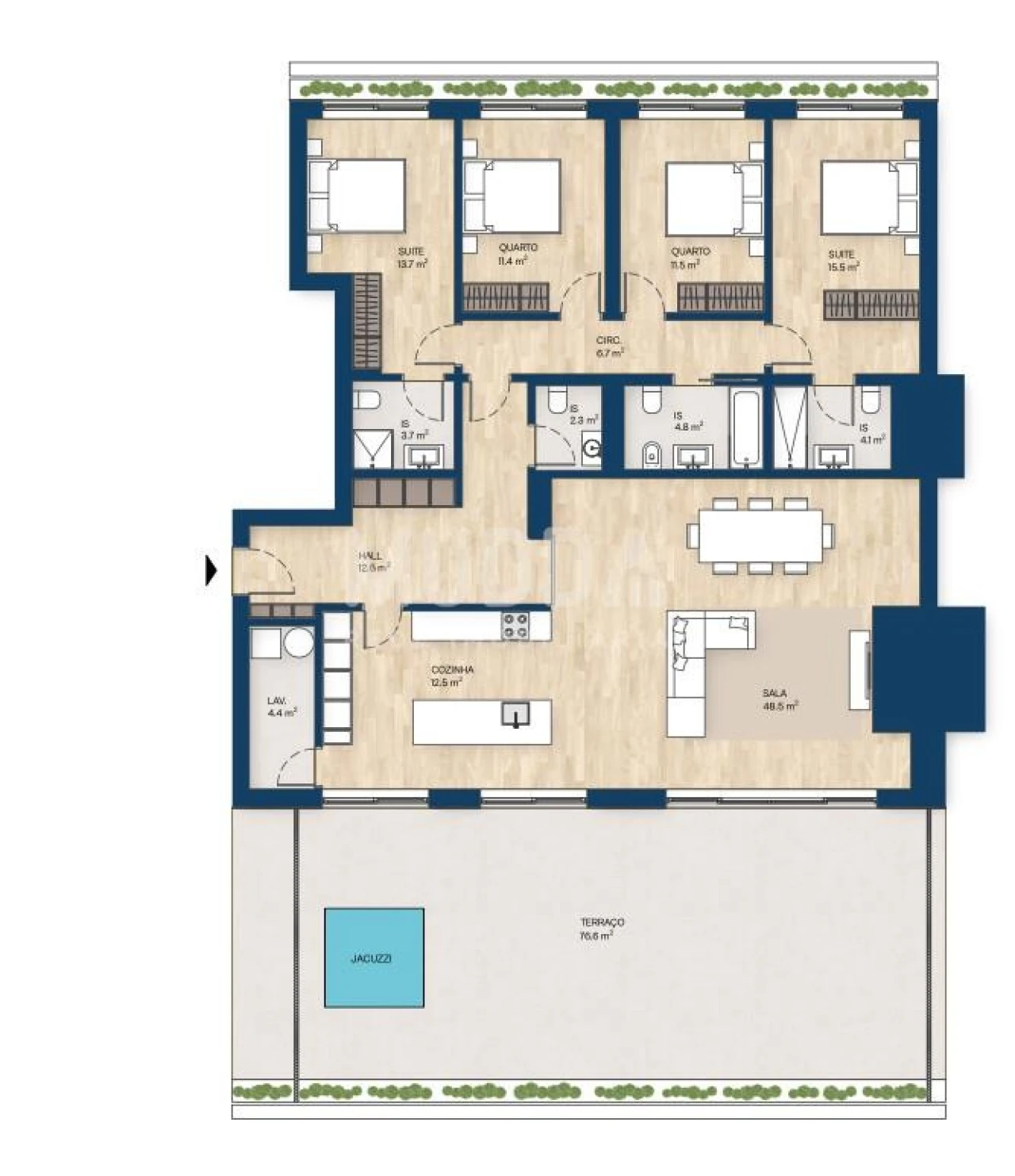 Apartamento T4 para Venda em Santa Marinha e São Pedro da Afurada Foto 26