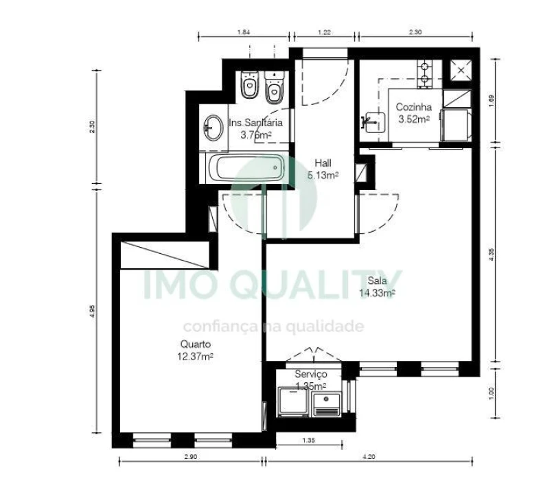 Apartamento T1 para Arrendamento em Lordelo do Ouro e Massarelos Foto 16