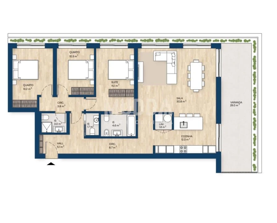 Apartamento T3 para Venda em Santa Marinha e São Pedro da Afurada Foto 26