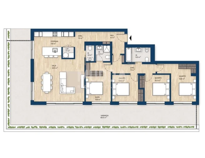 Apartamento T4 para Venda em Santa Marinha e São Pedro da Afurada Foto 26