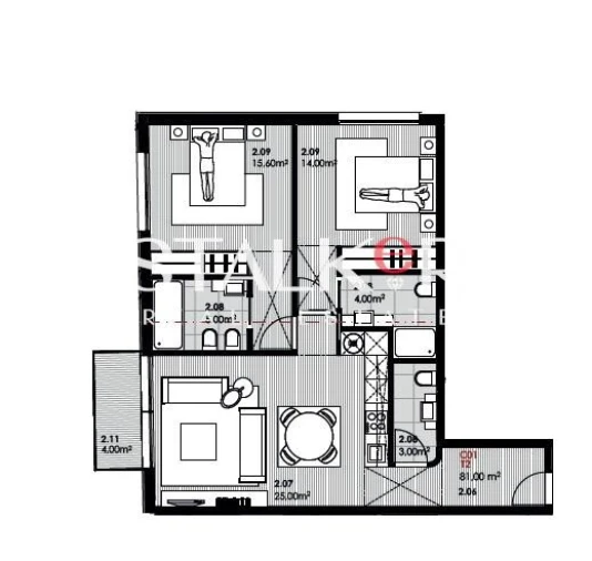 Apartamento T2 para Venda em Canidelo Foto 7