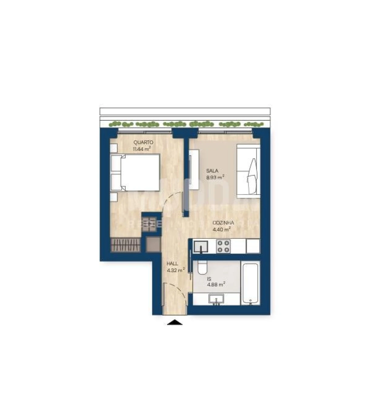 Apartamento T1 para Venda em Santa Marinha e São Pedro da Afurada Foto 26