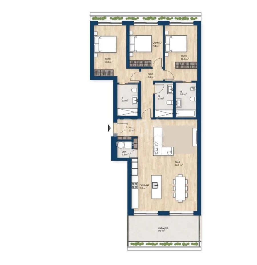 Apartamento T3 para Venda em Santa Marinha e São Pedro da Afurada Foto 26